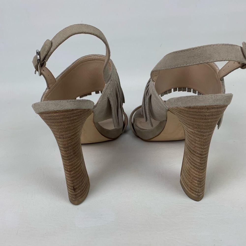 Pelle Moda Nora Suede Fringed Sandals Size 10 - Picture 4 of 7